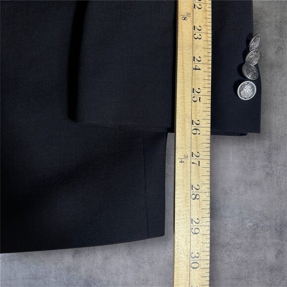 $298 MICHAEL KORS Mens Blazer 42L Sport Coat 2-Button Jacket Stretch WOOL Black - Picture 9 of 12